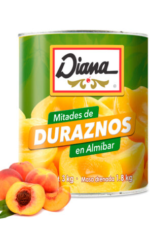 Duraznos en Mitades - Almíbar - 3 Kg